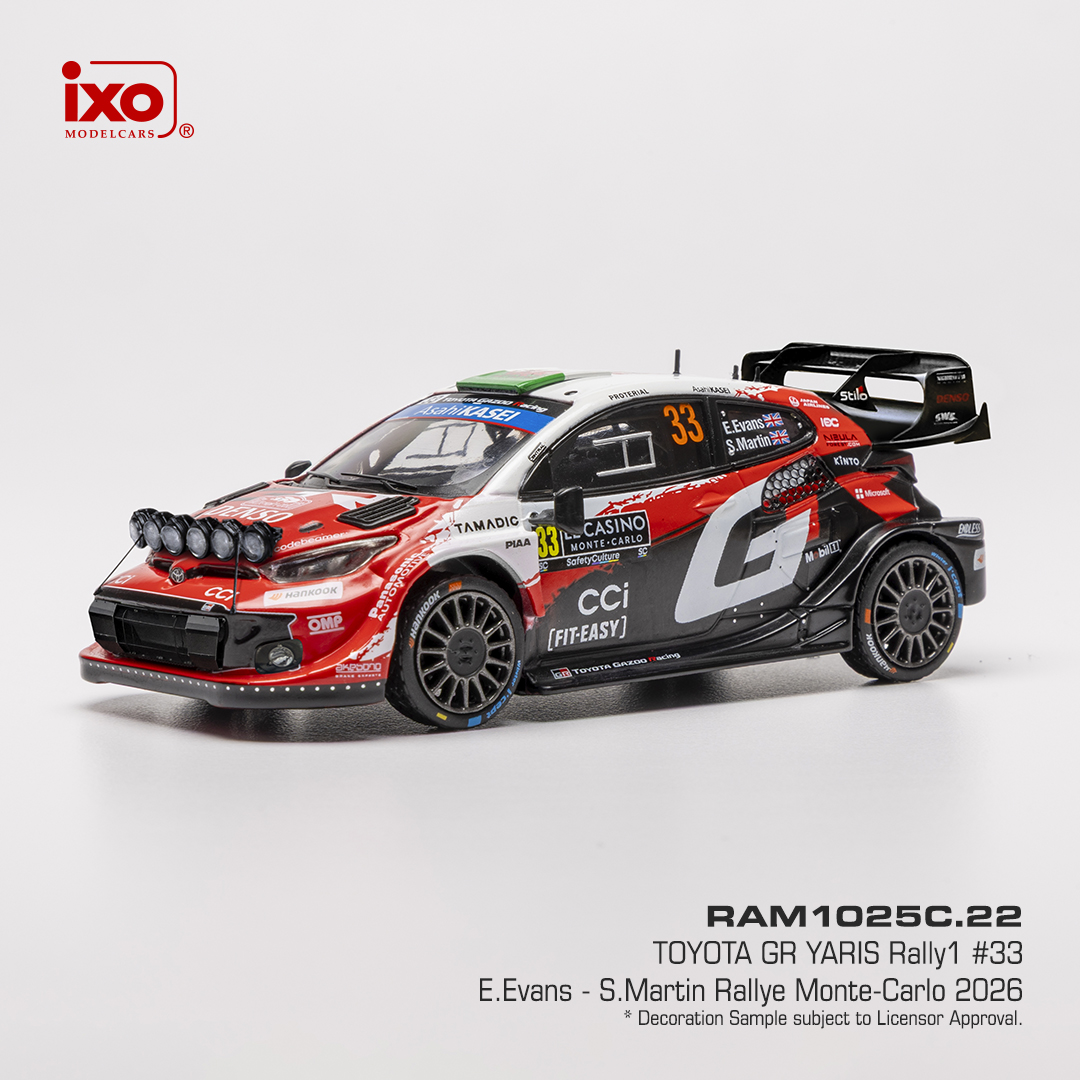 ixo_modelcars's tweet photo. @ElfynEvans and @scottmartinat  delivered a masterclass in consistency at the 2026 #RallyeMonteCarlo!

Second place overall, #PowerStage winners, and a strong start to their #WRC campaign. 1/43

#IXOModelcars #IXO #ElfynEvans #Rally1 #Diecast #Toyota #Rally #143scale #143Diecast https://t.co/epogNZGrL6