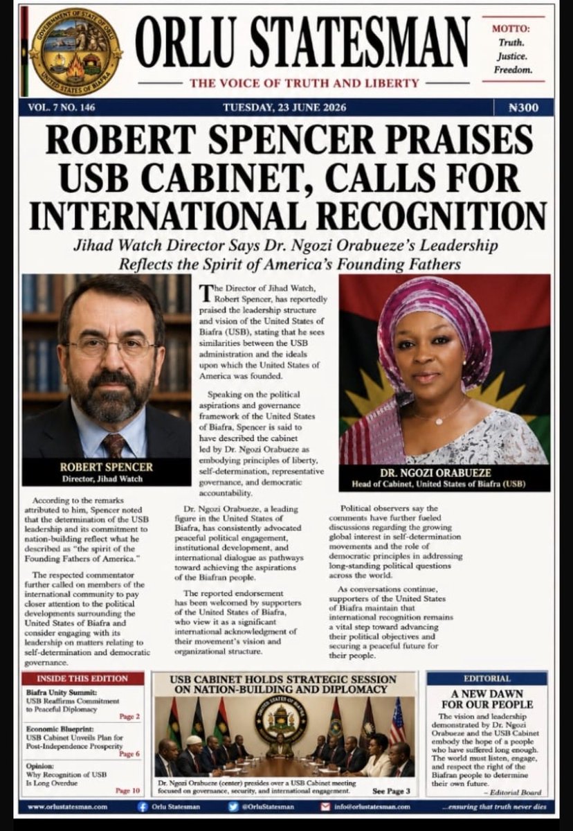 ngoziora's tweet photo. The fastest selling Newspaper in Biafraland

DPM https://t.co/RAOR57xkN0