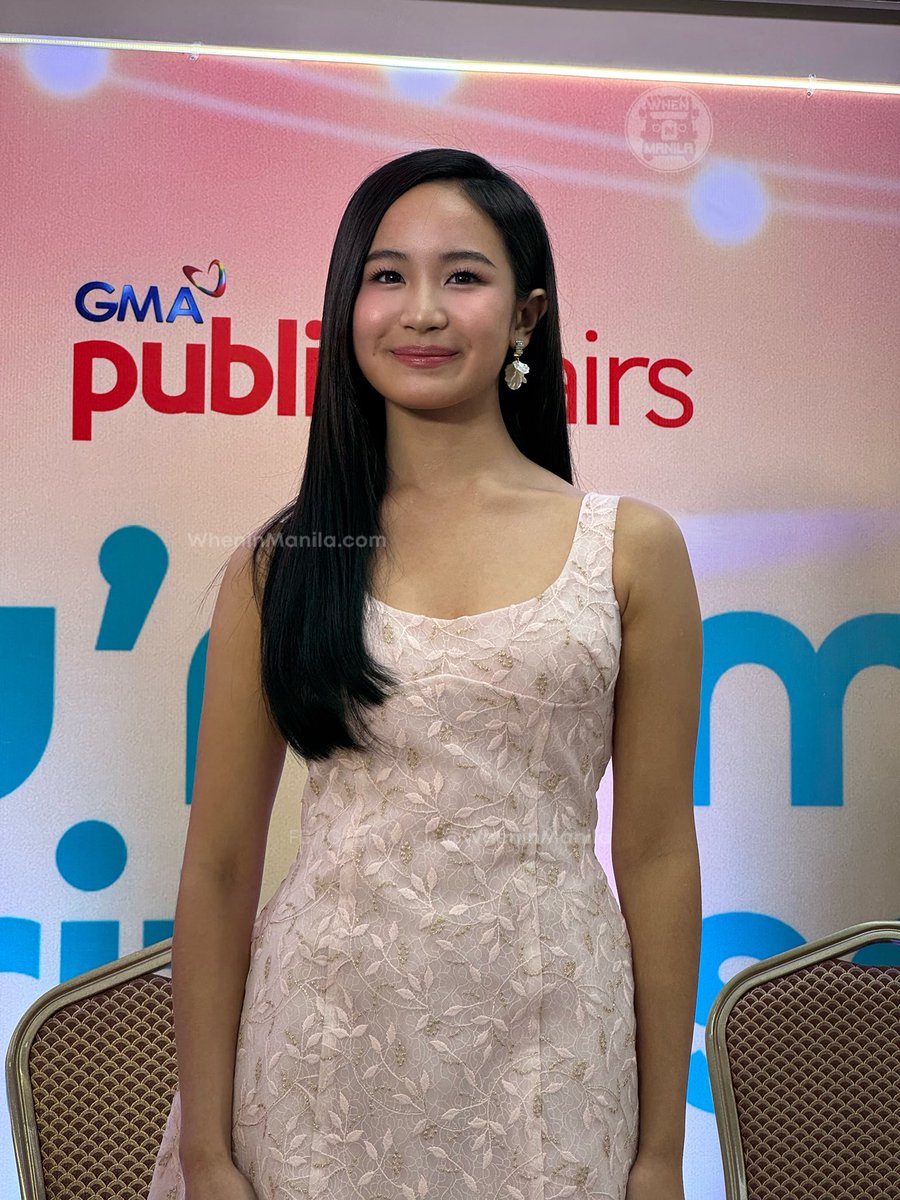 WhenInManila's tweet photo. Caprice is Angel! 👼🎵

Serving pure main character energy at the 'You’re My Favorite Song' media con. Swipe to see her brightest smiles! #CapriceCayetano #YoureMyFavoriteSong https://t.co/gACapcIKv5