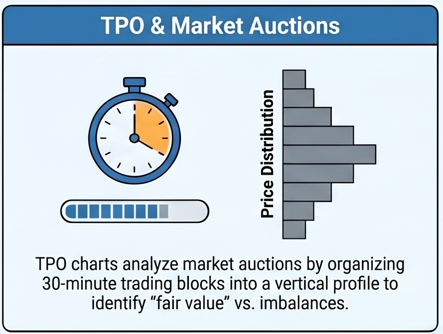 van_hodl's tweet photo. TPO &amp; Market Auctions TPO charts serve to analyze market auctions by organizing 30-minute trading blocks into a vertical profile, allowing traders to distinguish between "fair value" and market imbalances https://t.co/piAtVkN7hU
