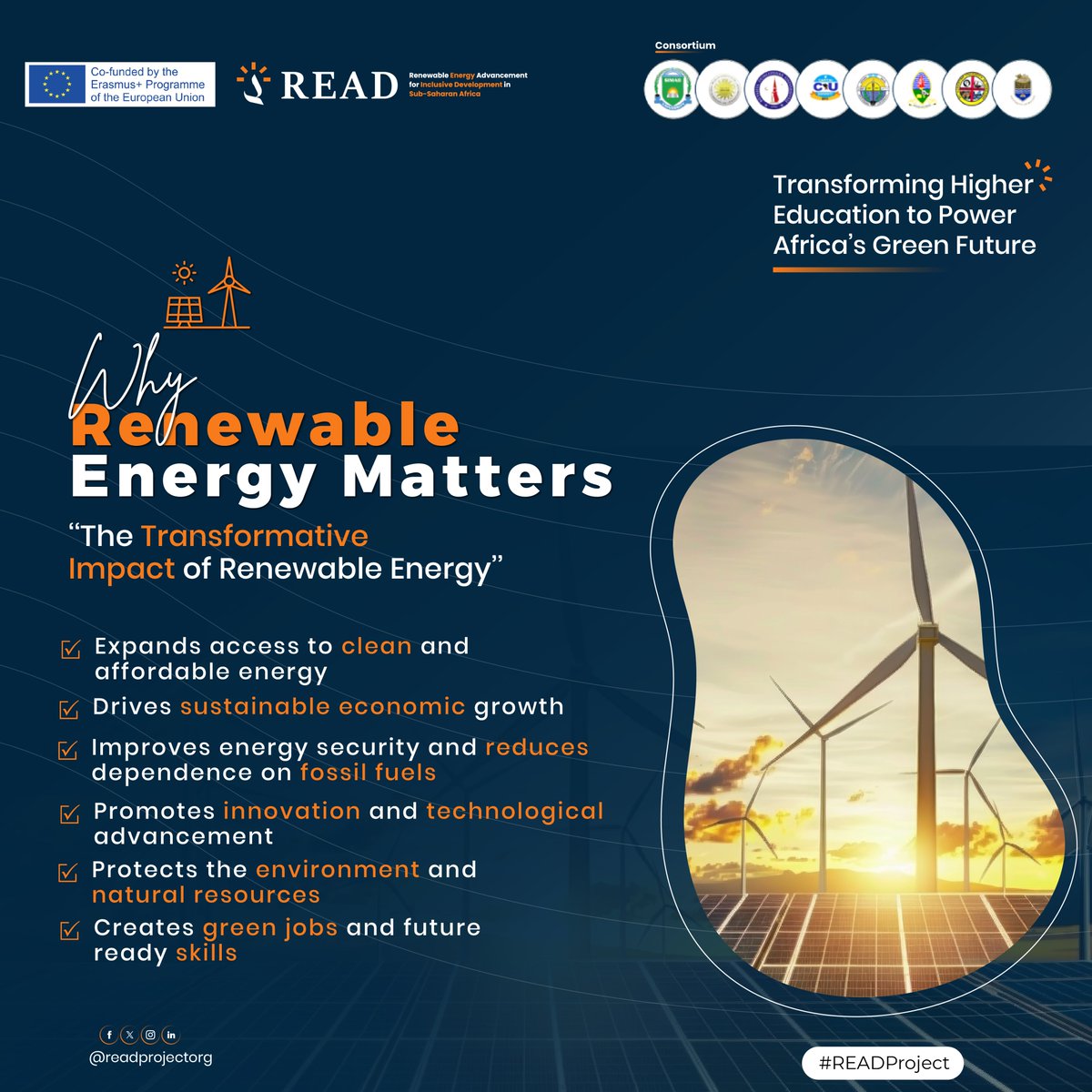 ReadProjectorg's tweet photo. RE drives SD, strengthens climate resilience, creates green jobs, protects the environment, and powers a cleaner future.

The @ReadProjectorg is advancing renewable energy education, green skills, and innovation across Sub Saharan Africa. #READProject #RenewableEnergy https://t.co/SQZJxAoBpG