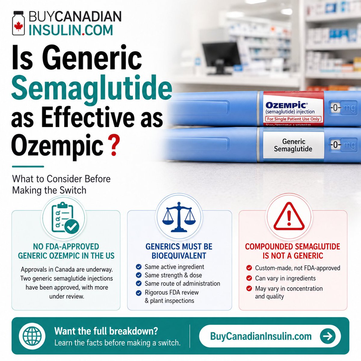 is compound semaglutide the same as ozempic Everyone wants cheaper semaglutide. But before you buy an "Ozempic alternative," there's something you should know: Generic semaglutide and compounded semaglutide are not the same thing. Here's why it matters: https://t.co/8627PFhegq #Ozempic #
