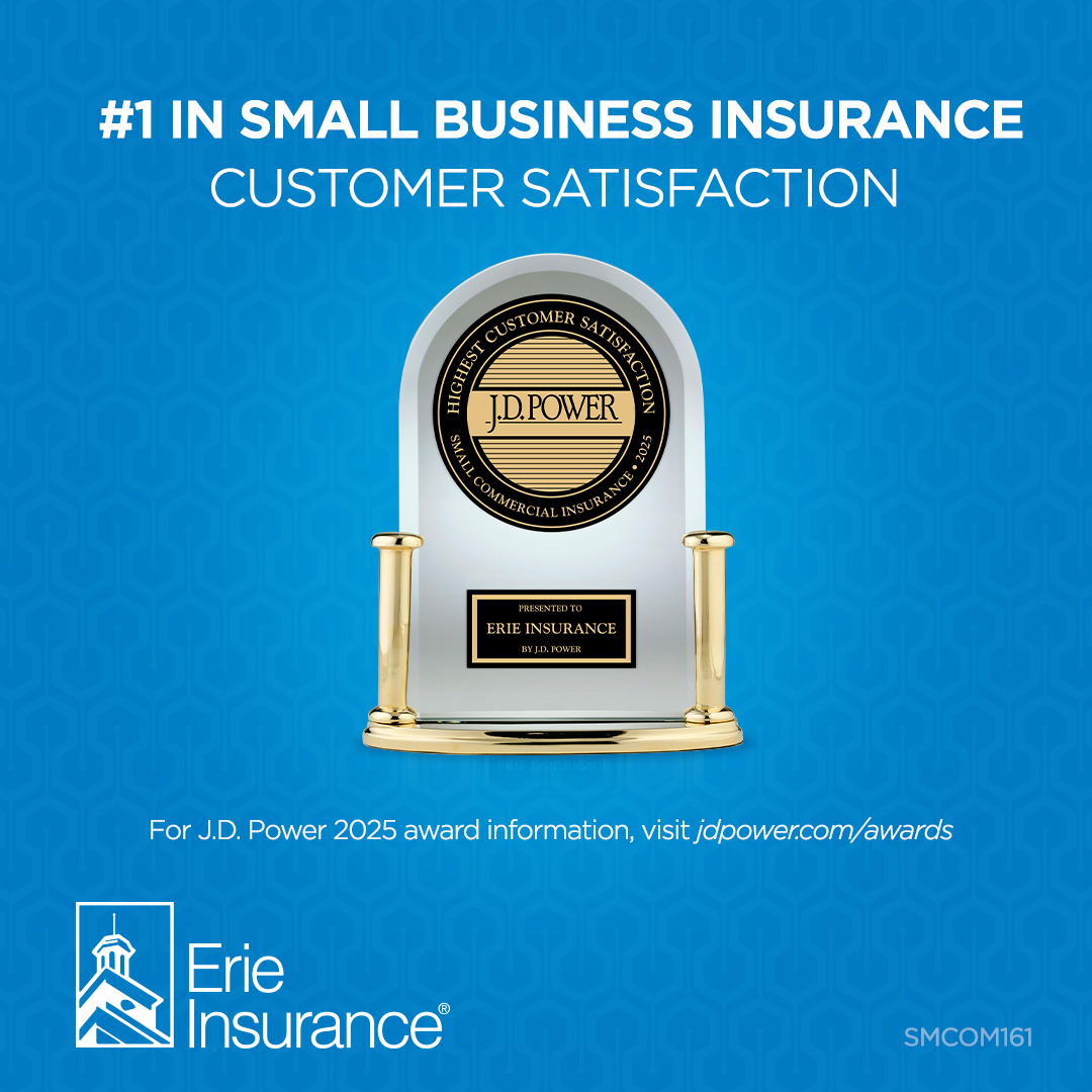 EnoraInsurance's tweet photo. We’re proud Erie Insurance ranked #1 in customer satisfaction among small commercial insurance companies by J.D. Power. We’ve earned your trust by putting you first.

See why small business owners trust Erie Insurance: https://t.co/XoT8oPwB4p https://t.co/xC5XXF6Ow7