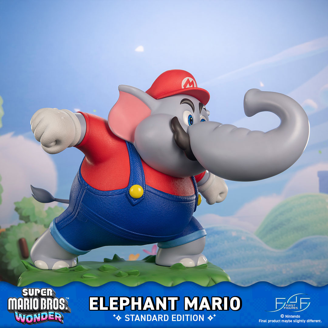 First4Figures's tweet photo. ELEPHANT MARIO PRE-ORDERS OPEN IN 9 DAYS!

Get a closer look at our Elephant Mario Standard Edition statue. From his curved trunk to the foliage at his feet, these images showcase some of its finest details.

Get $10 off: https://t.co/IYG2xwwO5p

Pre-orders open on 2nd July 2026. https://t.co/XHqbqYGC2S