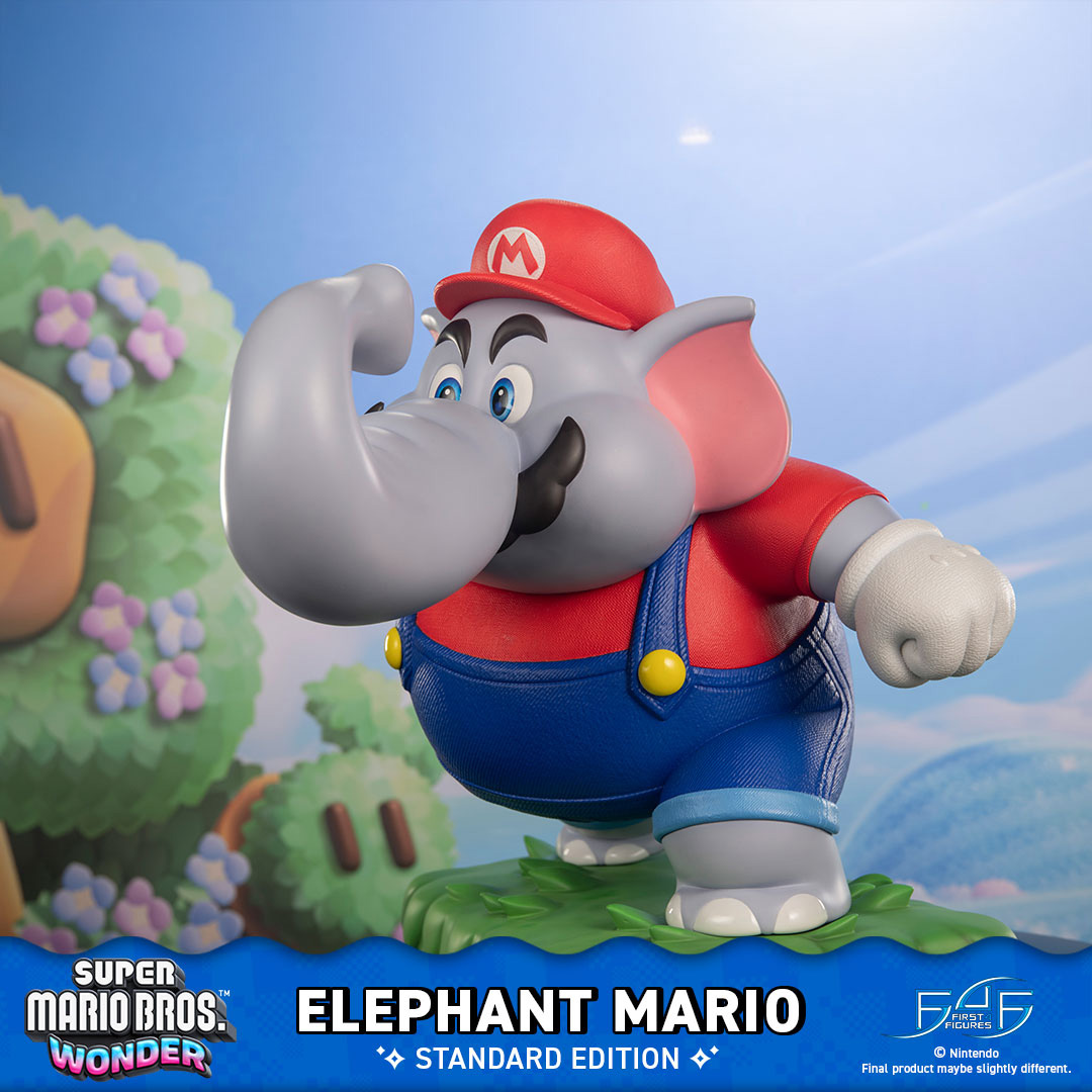 First4Figures's tweet photo. ELEPHANT MARIO PRE-ORDERS OPEN IN 9 DAYS!

Get a closer look at our Elephant Mario Standard Edition statue. From his curved trunk to the foliage at his feet, these images showcase some of its finest details.

Get $10 off: https://t.co/IYG2xwwO5p

Pre-orders open on 2nd July 2026. https://t.co/XHqbqYGC2S