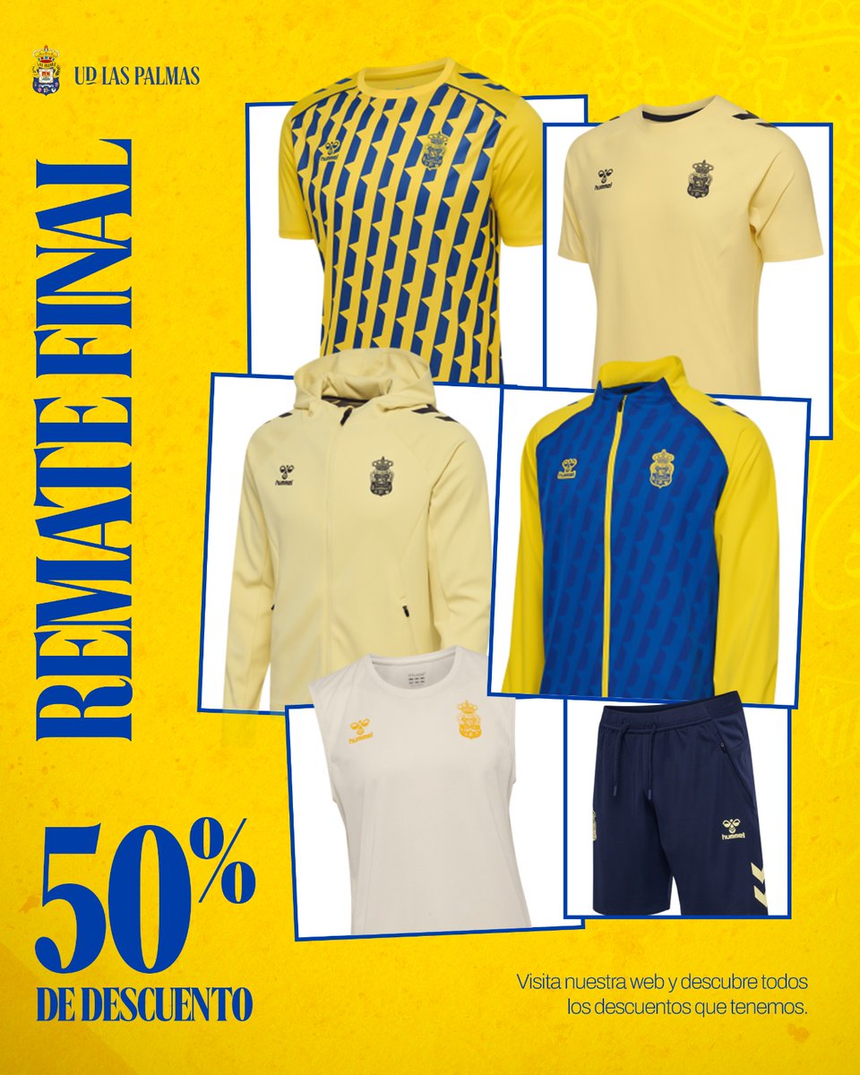 UDLP_Oficial's tweet photo. 🛍️ Nuestra tienda oficial cerrará sus
puertas mañana, miércoles, por festividad. El jueves
reanudará su apertura en horario de 10:00 a 20:00.

↘️ Recuerda que también puedes realizar tus compras en nuestra tienda online.
🛍️ https://t.co/7nv6UOv8NT

#LaUniónHaceLasPalmas #SeremosMásUnión