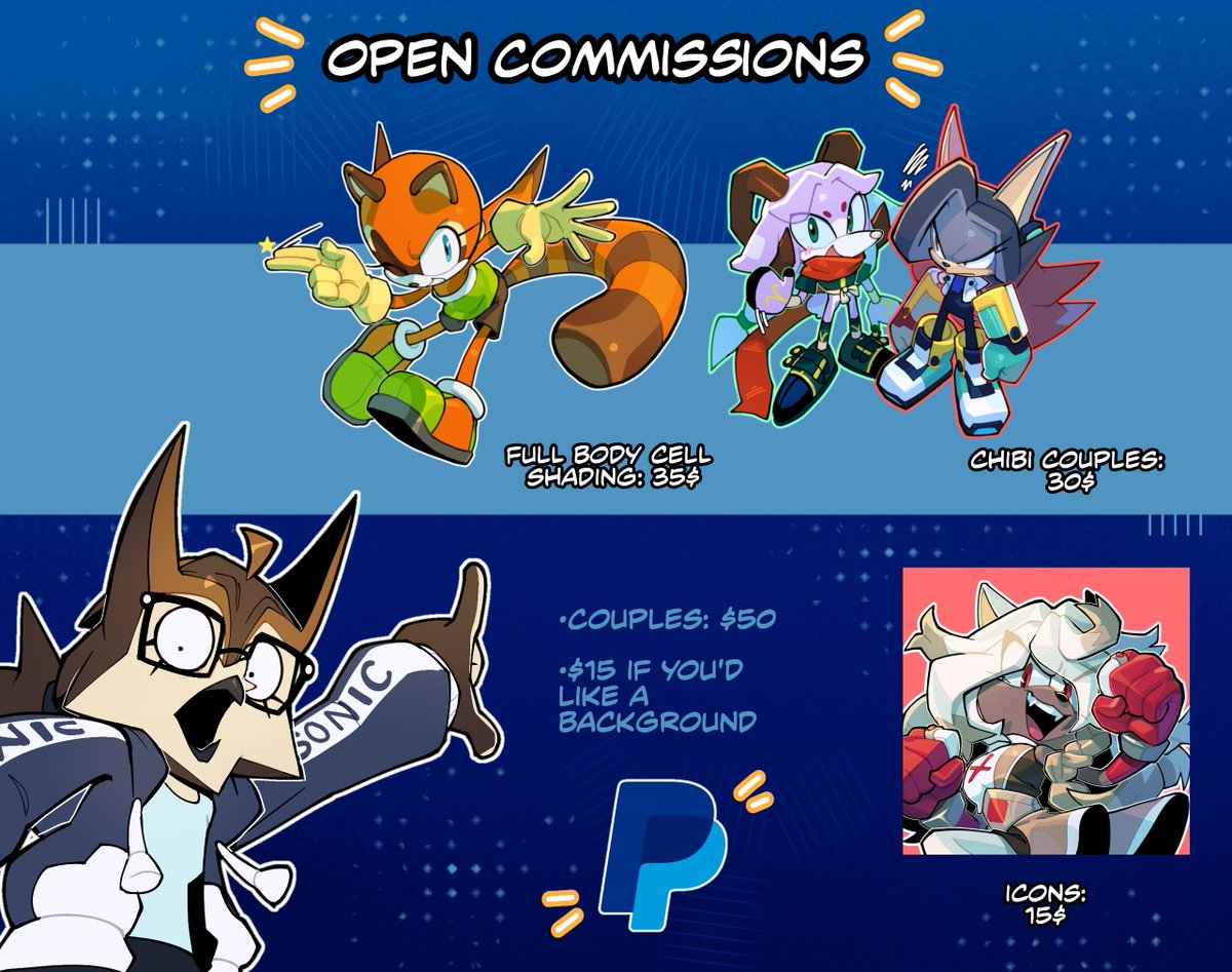 MariaArtes51's tweet photo. OPEN COMMISSIONS 

✅Ocs
✅Official characters 
✅Ships 

❌NSFW
❌Gore
❌Fetishes
❌Humans https://t.co/v0v2chc8uj