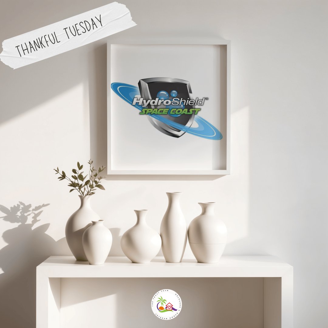 TheTracyTeam's tweet photo. 📷 Thankful Tuesday 📷
Today we're giving a huge shoutout to HydroShield Space Coast for helping transform our home! From beautifully protecting all 3 bathrooms to enhancing our outdoor tiki area, their work has made a noticeable difference. https://t.co/Z7dj7VVX7c