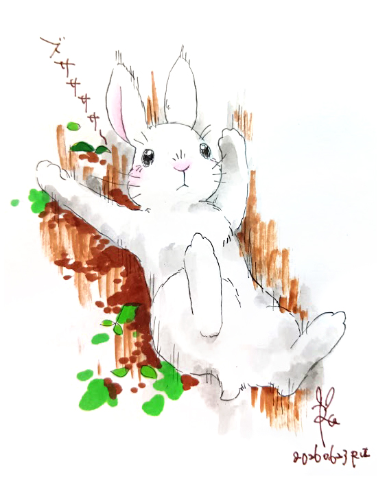 RUI_0801's tweet photo. 🐰ウサギたちの劇場録✍️
猫のネットミームパロディ：うさぎver.
#パロディ #ネットミーム https://t.co/e7kjWKTCHu