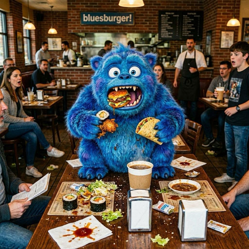 bluesbrothters's tweet photo. Eat it up! Only at BLUESBURGER https://t.co/g30E9ifbBc