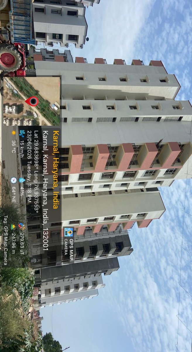 hphchry's tweet photo. 🏘️ पुलिस लाइन, करनाल में आवासीय भवनों का निर्माण कार्य प्रगति पर

हरियाणा पुलिस हाउसिंग कॉर्पोरेशन द्वारा पुलिस लाइन, करनालमें 96 टाइप-2 (Stilt + 6), 12 टाइप-3 (Cluster Type) तथा 12 टाइप-4 (Cluster Type) आवासीय भवनों का निर्माण कार्य प्रगति पर है।
💰 अनुबंध राशि: ₹2957.37 लाख
📅 कार्यारंभ तिथि: 18.11.2023
📅 निर्धारित पूर्णता तिथि: 12.09.2026
📊 भौतिक प्रगति: 75%

यह परियोजना पुलिस कर्मियों के लिए आधुनिक, सुरक्षित एवं गुणवत्तापूर्ण आवासीय सुविधाएं उपलब्ध कराने की दिशा में एक महत्वपूर्ण पहल है। निर्माण कार्य निर्धारित कार्यक्रम के अनुसार निरंतर प्रगति पर है।