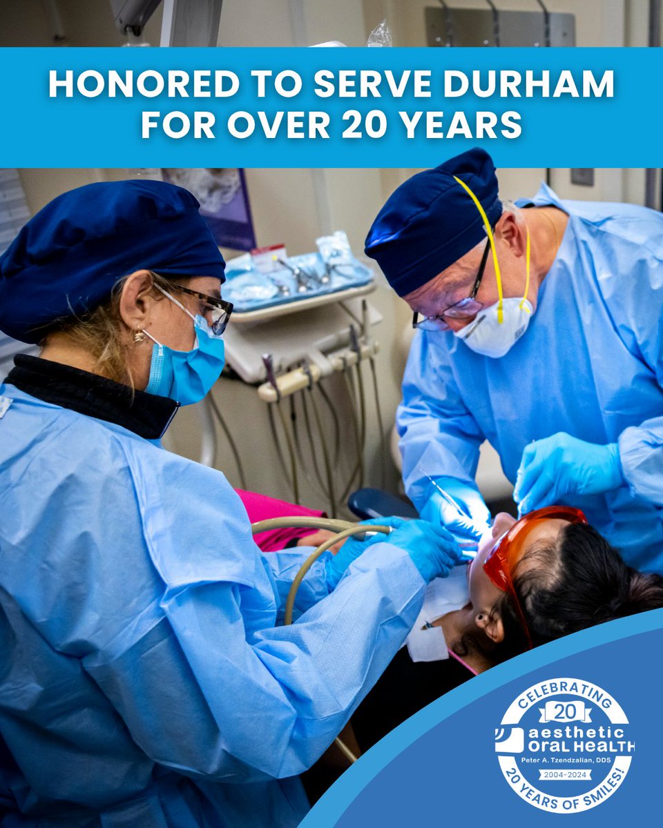 DrPeterTz's tweet photo. For more than 20 years, serving Durham has given us the chance to build meaningful connections with our patients. We are grateful for every person who has shaped our welcoming, family-friendly practice. Learn more at https://t.co/qQJtxFWEj5. https://t.co/Tmj0RmeJQX