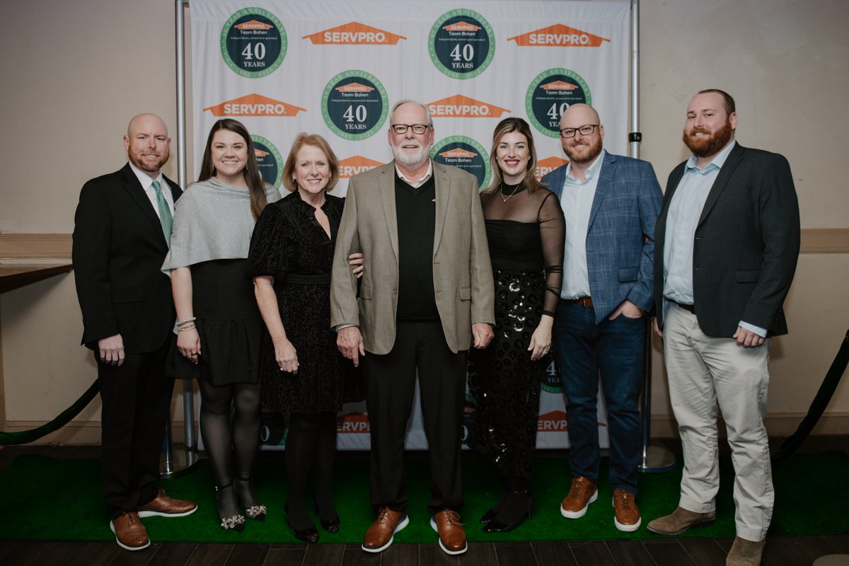 SERVPRO's tweet photo. In honor of National Family Owned and Operated Business Day, SERVPRO is proud to spotlight SERVPRO Team Bahen—a franchise built on family, service, and 40 years of excellence.

The team has received numerous awards, including several Regency Awards from SERVPRO for their strong performance and leadership. They also support many community activities, such as Special Olympics events, Kite Day, local concerts, and youth sports, which help unite the community.

At the heart of it all is family. Over the years, numerous family members have contributed to the business, helping shape its success and strengthen its legacy. Today, SERVPRO Team Bahen remains proudly family-run, with five immediate family members—Andy, Theresa, Drew, Thomas, and Nathan—actively involved, along with Andy’s brother, Danny Bahen. Their continued involvement reflects the strong family roots behind the business.

Congratulations to SERVPRO Team Bahen on 40 years of leadership, service, and family-driven success.