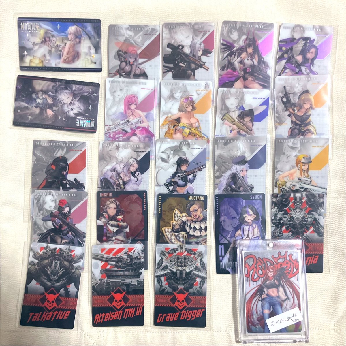 fish_goods's tweet photo. 【交換】NIKKE ウエハース5 メタルカード メタリックパス

譲：画像1〜3
求：ウエハース5シクレNo.27
※シフティーのみ1：1で、他は2〜4：1

郵送希望です
お気軽にお声掛けください
⚠️プロフ欄必読 https://t.co/rFf3DOjPof
