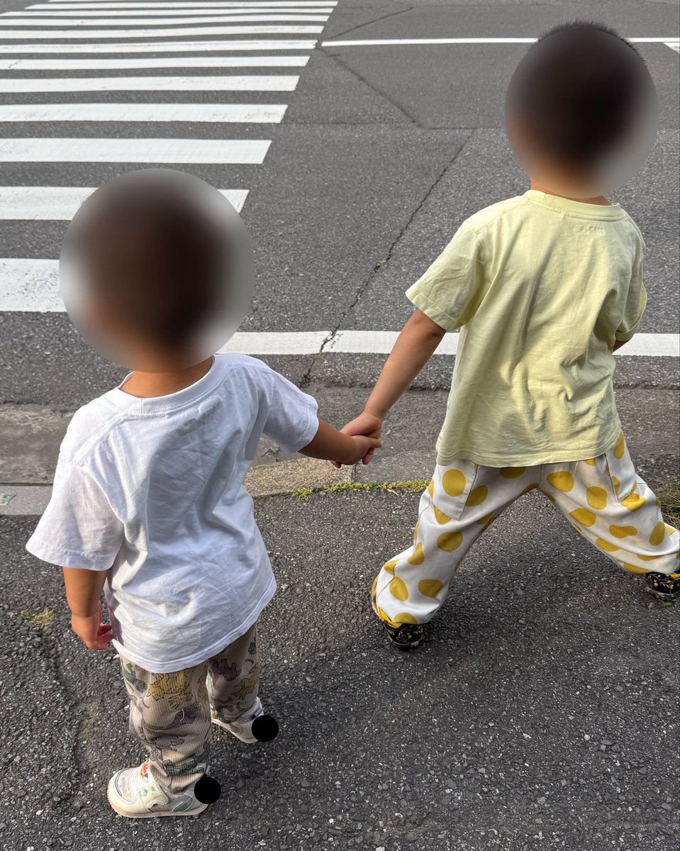 shortmovie_kana's tweet photo. 最近子どもたちが手を繋ぐことが増えてとてもかわいい👬

上の子は下の子に歩幅合わせてくれるし
なんか成長したなぁ😭

お迎え早く行けるようになって
道中のアリとかダンゴムシ観察にもイライラしなくなった笑

雨上がりは大きい水たまりのために遠回りさせられる

お迎え1時間早くするだけで
子どもはめっちゃ嬉しそうだし
泣いたり怒ったりも減って安定してる
※兄弟喧嘩は全然する

ママの心の余裕は大事だね

でも今までの私もその時の最大限頑張ってたし偉かった！！