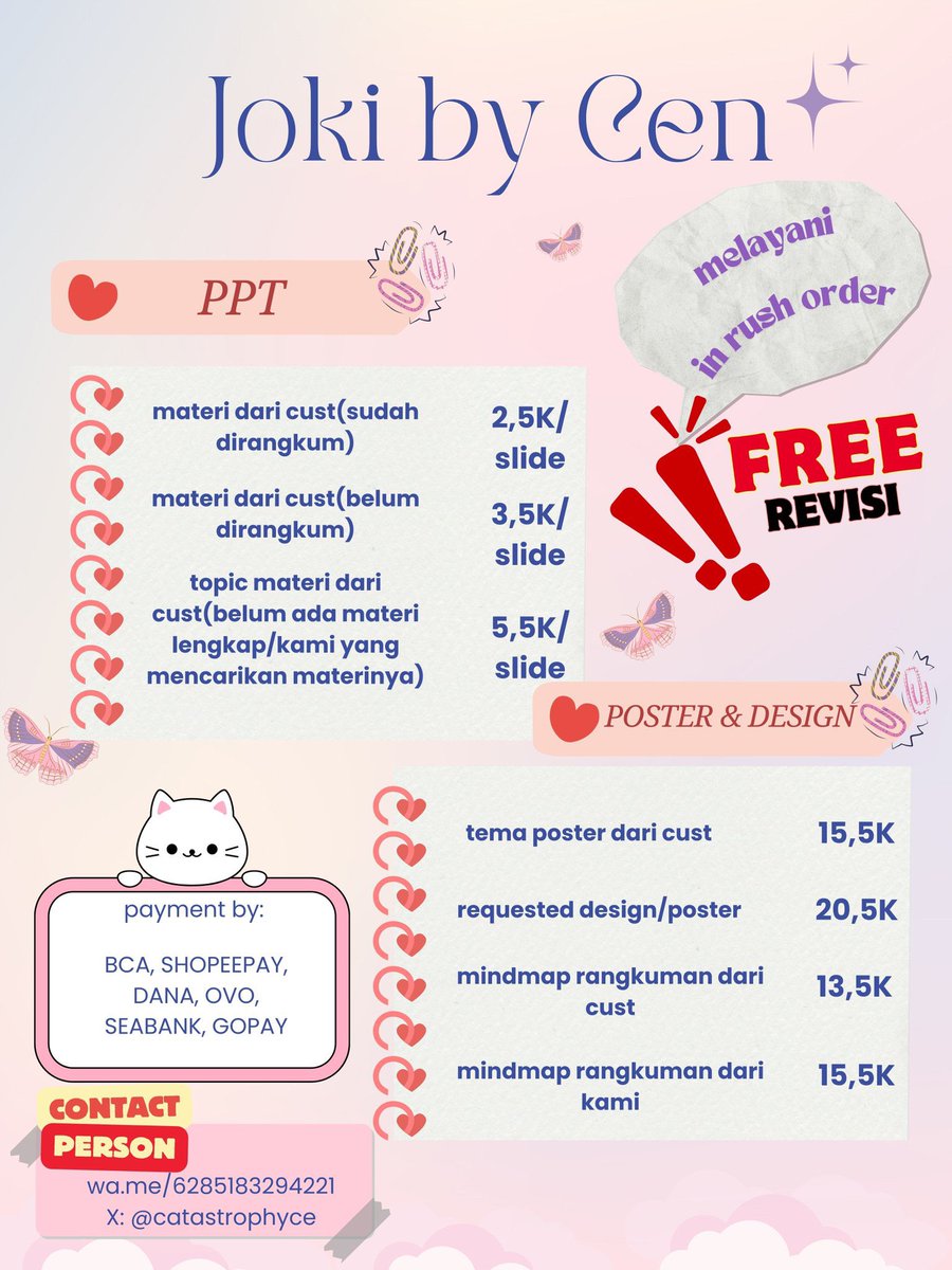 catastrophyce's tweet photo. @julieamutiara haii kakkk bisa banget yaa di akuu, free revisi dan menerima orderan in rush😍😍 https://t.co/ilPHU7sgFY