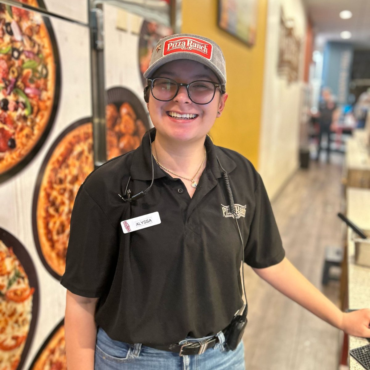 CottlevillePR's tweet photo. It's #TeamMemberTuesday! Meet Alyssa, one of our Shift Managers. She is studying to become an OT assistant.
 
Why Pizza Ranch? Alyssa loves connecting with guests &amp; giving them a legendary experience! 

Fav pizzas? Stuffed Crust Chicken Bacon Ranch, &amp; Skillet Crust Mac-n-Cheese! https://t.co/MsU3i3m5FD