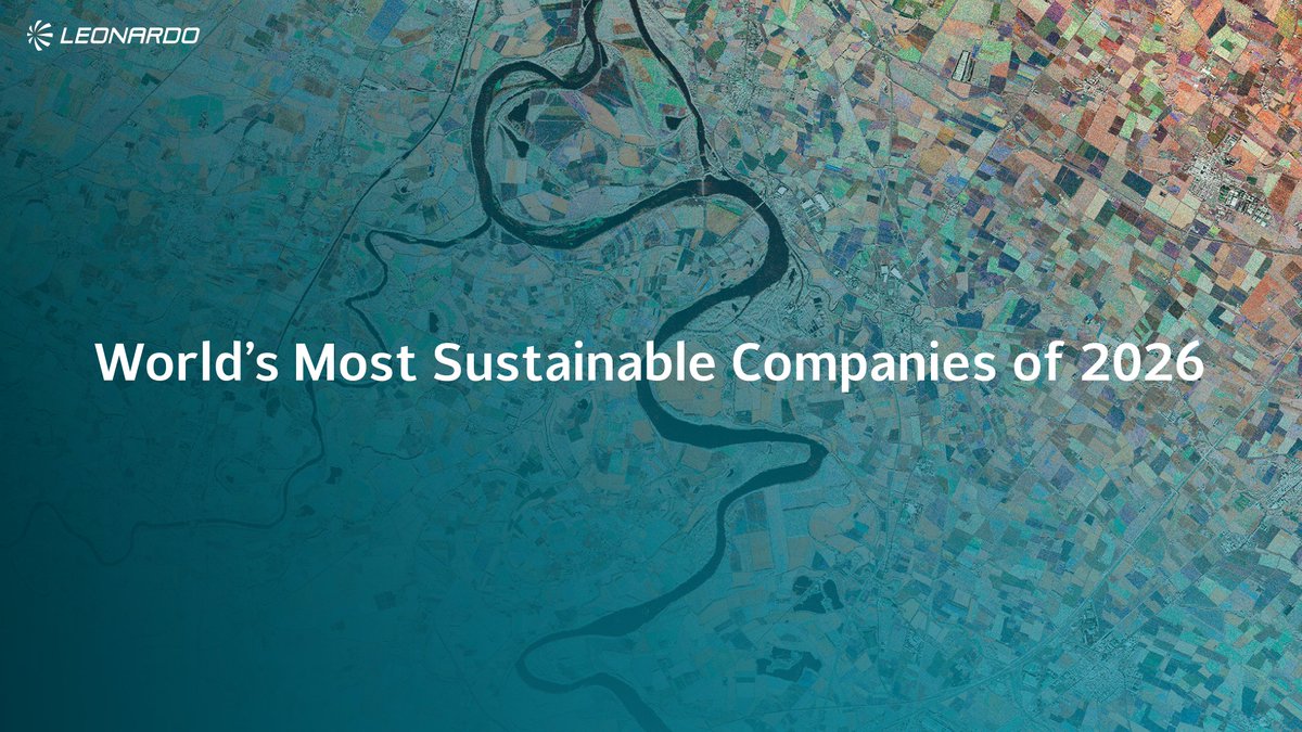 Leonardo_live's tweet photo. #Leonardo has been recognised once again in @TIME World’s Most Sustainable Companies, for the second consecutive year.

Developed in collaboration with @StatistaCharts, the ranking assesses companies on three key dimensions: revenue growth, financial stability and environmental impact, confirming that sustainable performance and industrial competitiveness go hand in hand.

At Leonardo, #sustainability is not a standalone commitment—it is embedded in our 2026-2030 Strategic Plan and serves as a key driver of resilience, innovation, and long-term value creation.

In 2025, we expanded our long-term environmental commitments with two new strategic targets:
• Over 86% of electricity purchased across the Group to come from renewable sources
• Over 60% of material outflows are circular

This latest result builds on a strong track record: 16 consecutive years in the Dow Jones Best-in-Class Indices, with the highest #ESG score in the Aerospace, Defence & Security sector, alongside the recent publication of our Transition Plan 2026. Through this plan, the company is committing approximately €1.2 billion in climate-aligned investments by 2030, with 79% of Group financing linked to ESG criteria.

Together, these achievements reflect a path grounded in consistency and measurable results, aimed at creating sustainable value for stakeholders and the broader ecosystem.

Learn more about our Transition Plan: https://t.co/HYsPSXCboC
Find out more about Time’s “Most Sustainable Companies” list: https://t.co/JipQSw1tmT

#SustainableLeonardo