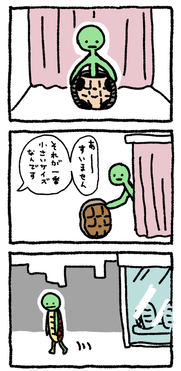 ガリガリの亀 