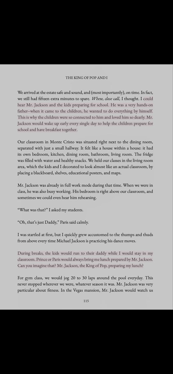 LiberianGirl779's tweet photo. 😂😂😂 “For gym class, we would jog 20 to 30 laps around the pool everyday. This never stopped wherever we were, whatever season it was. Mr. Jackson was very particular about fitness. In the Vegas mansion, Mr. Jackson would watch doing our laps from his balcony. When he noticed us slowing down he would yell from above, "Faster!" and we would all laugh hard and pick up our pace.” 😂😂😂