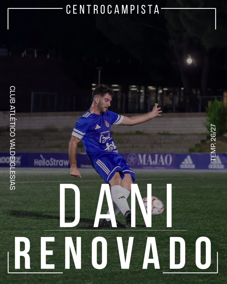 ATVALDE's tweet photo. 🔵𝗖𝗢𝗠𝗨𝗡𝗜𝗖𝗔𝗗𝗢 𝗢𝗙𝗜𝗖𝗜𝗔𝗟

El Club informa que ha alcanzado un acuerdo con 𝑫𝑨𝑵𝑰 𝑴𝑬𝑵𝑫𝑬𝒁 para la renovación.

Seguimos construyendo historia juntos. 💙🤍

#forzavalde https://t.co/XtHGNWdOFf