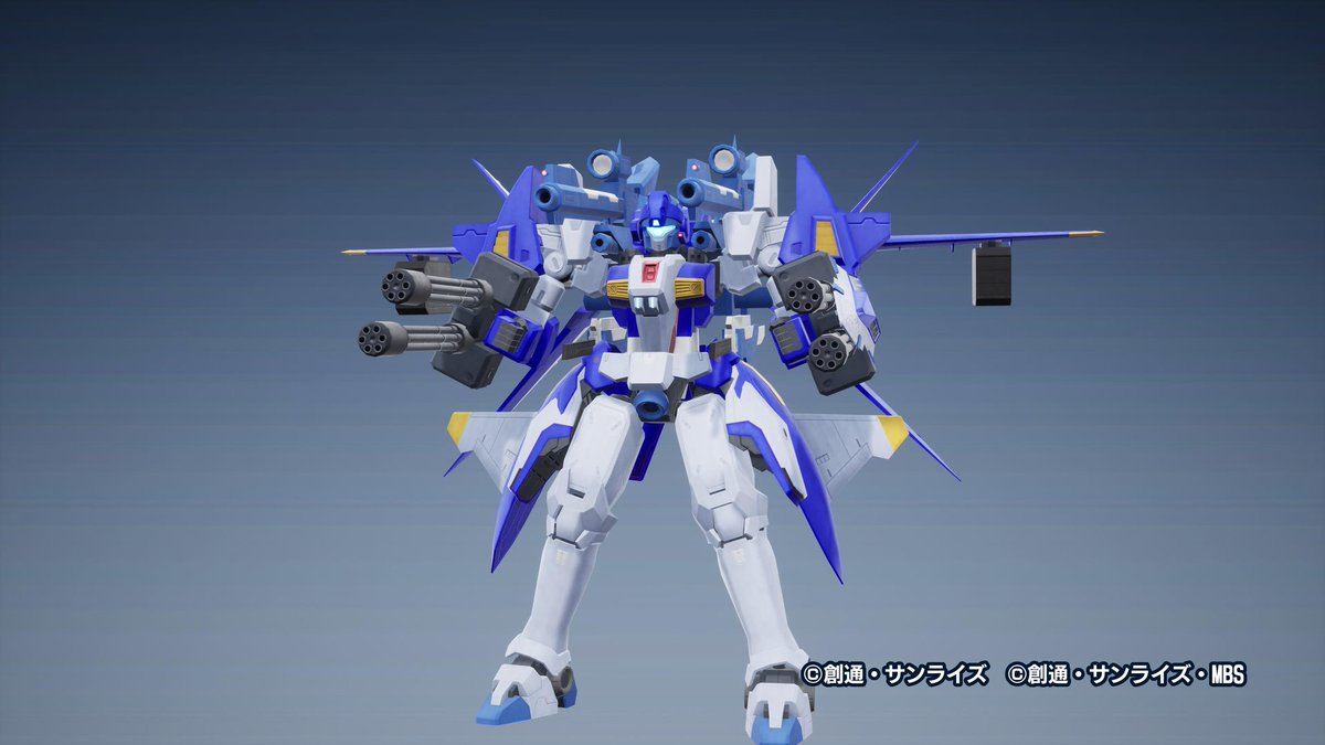 Genyo_S's tweet photo. #ガンダムブレイカー４
こんなのでもカッ飛んで行って直接ぶん殴りに行ける構成で組んでいます。オプションのブースターをバックパックに仕込んでますので。実際に出撃してみると攻撃の選択肢が多くて器用貧乏になってる感はある。でも、割りと気持ちいんだよなぁ、ブッパしまくるのって。 https://t.co/VXyzGIP9Z3