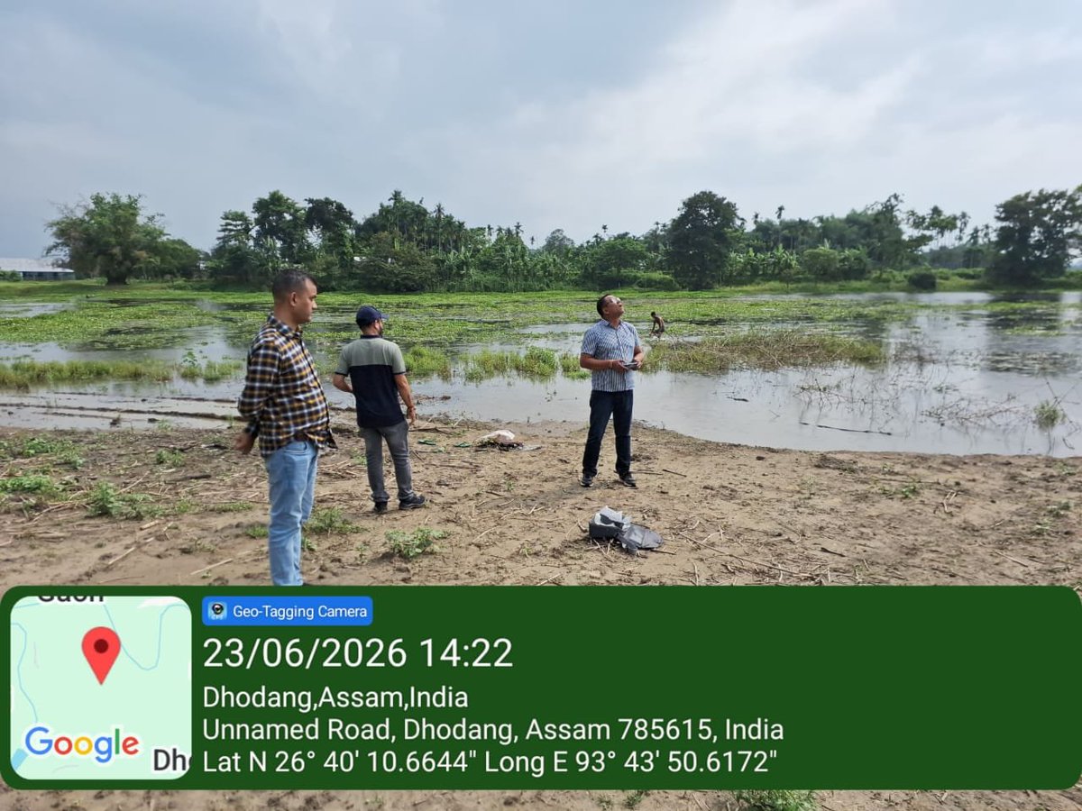 aadb_assam's tweet photo. Today, a joint team of AADB, FREMAA & PISC conducted a drone survey at Borpak & Gorkhiti Beel (Golaghat) to identify suitable wetlands for the Additional Financing phase of the CRBIFRERMP project.
#AADB #PISC #FREMMA #WetlandConservation #Golaghat #Assam https://t.co/EcHjMVEAjr