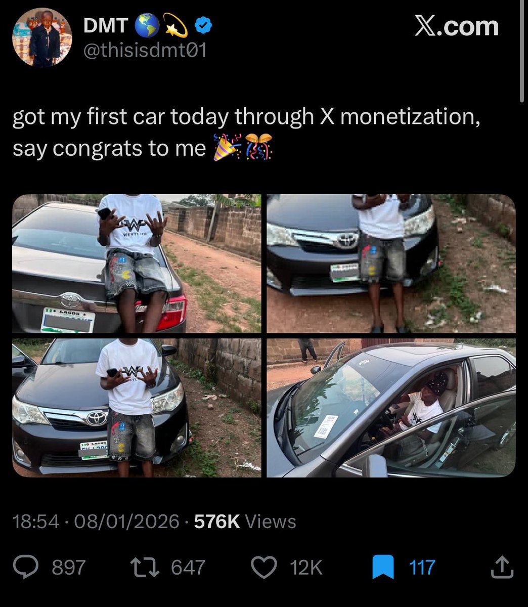 EhisOjeks's tweet photo. u don sell your car? https://t.co/wQLIrAscUZ