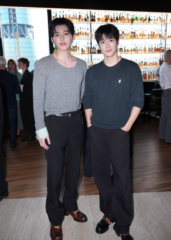 AboutMusicYT's tweet photo. Pond Naravit on meeting NCT's Jaehyun at the Prada Fashion Show:

"I was really happy, he is so kind, and his personality is really nice." https://t.co/wIv5IRvODR