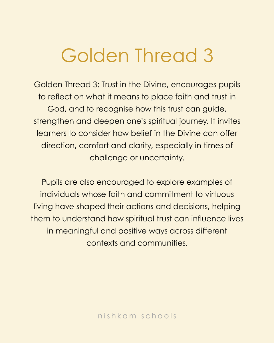 AkaalSchool's tweet photo. We are exploring Golden Thread 3: Trust in the Divine. Pupils are reflecting on what it means to place trust in God &amp; how faith can guide &amp; strengthen us, while also learning from examples of individuals whose belief in God &amp; virtuous living has influenced their choices &amp; actions https://t.co/CsPuRtlKPH