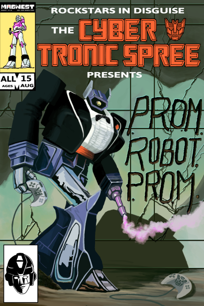 magwestofficial's tweet photo. ROBOT P.R.O.M. is motoring to MAGWest, re-spooled, re-tooled and re-cooled to ensure Maximum Enjoyment! Disguised as one, big spectacular party, Robot P.R.O.M. is the Cybertronic Spree’s best chance to change history and save humanity with the power of rock. https://t.co/Avzc2T1dKV