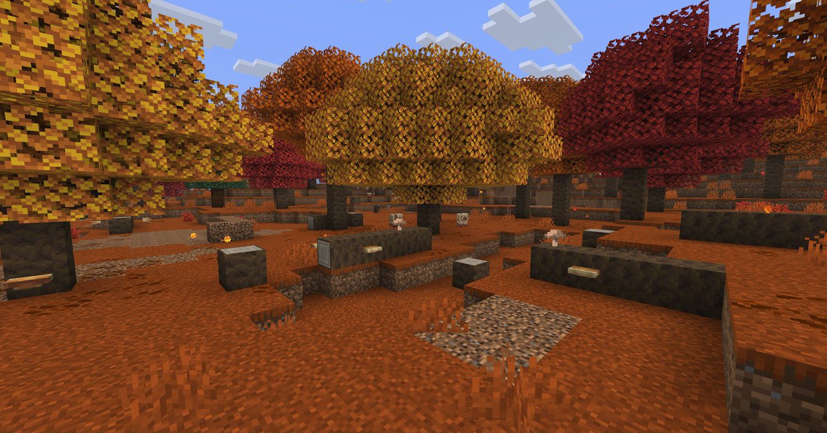 BobicraftMC's tweet photo. 🌳 DAPPLED FOREST!

- Se genera cerca de biomas fríos ❄️

- Incluye álamos, árboles caídos, hongos, arbustos rojos y una variante de Campamento Abandonado. 

- Encontrarás ovejas, pollos, vacas, cerdos, conejos, zorros. 🦊 https://t.co/hcdFV9hlov