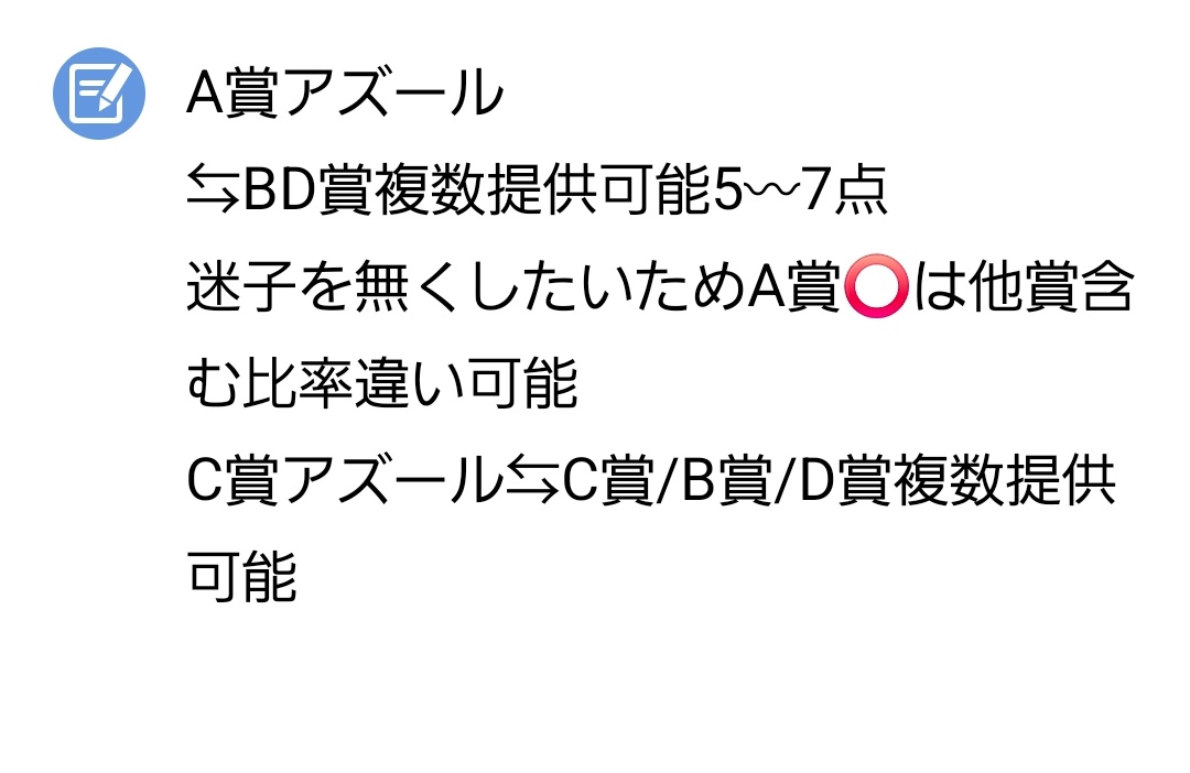 Pentan_tanu's tweet photo. ツイステ 交換 オンラインくじ マスシェフ vol.1 

譲
A賞 ジャック  ジェイド
B賞 エース×2 ケイト ジャック リドル ジェイド
C賞 エース×2
D賞 リドル×4 ケイト×4  トレイ ジャック
特典 ジェイド、ジャック

求 
各賞(AC優先)、特典  アズール 
A賞比率違い可(4枚目)

郵送のみ https://t.co/qoQAU72JHM
