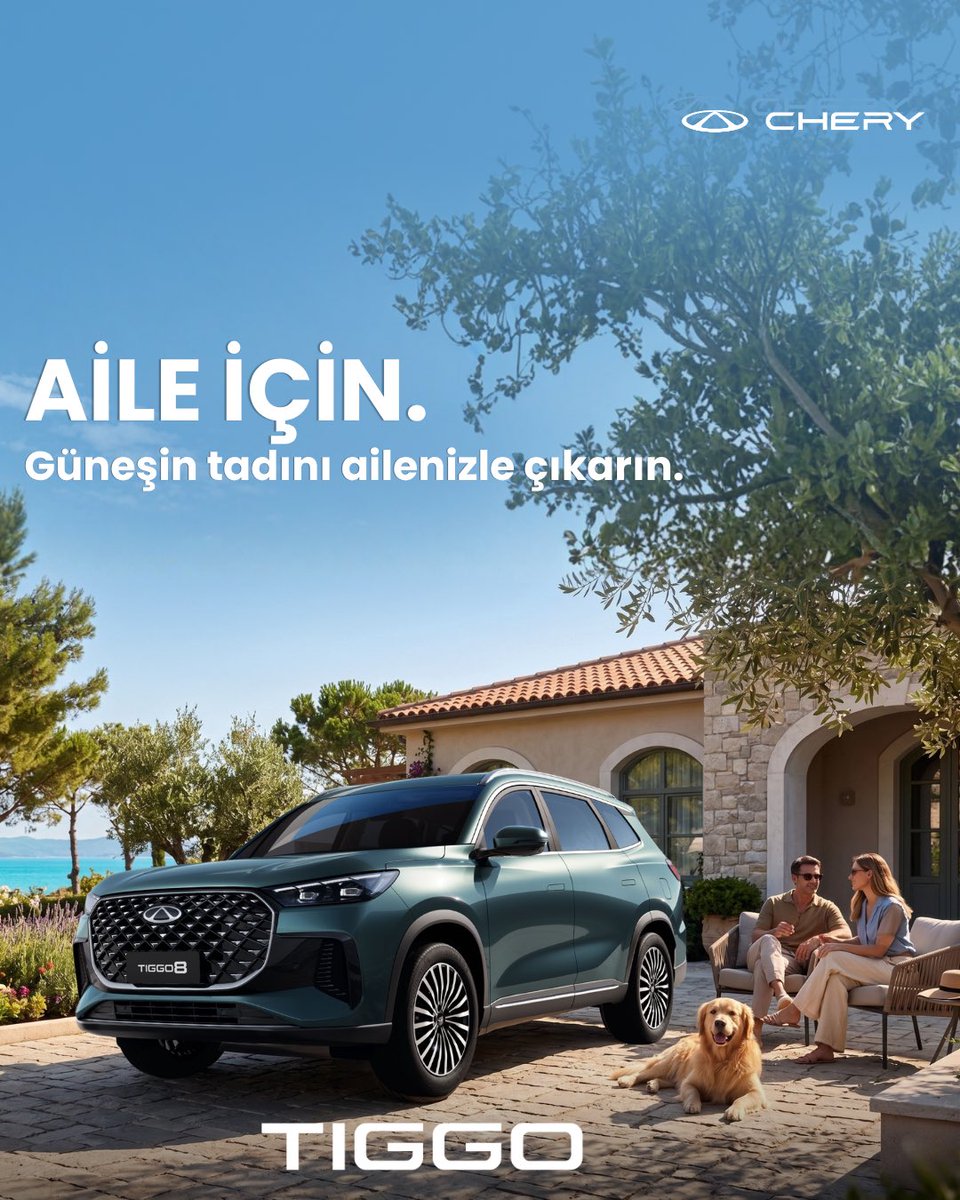 CheryTurkiye1's tweet photo. Güzellik, hayatın en doğal anlarında saklı. Güneşli bir günde ailenizle geçirdiğiniz her anın keyfini çıkarın.
#CHERYTürkiye #WCWLTürkiye #ForFamily #ForFamilyForChampion #TIGGO https://t.co/Jqi7Eu5gFT