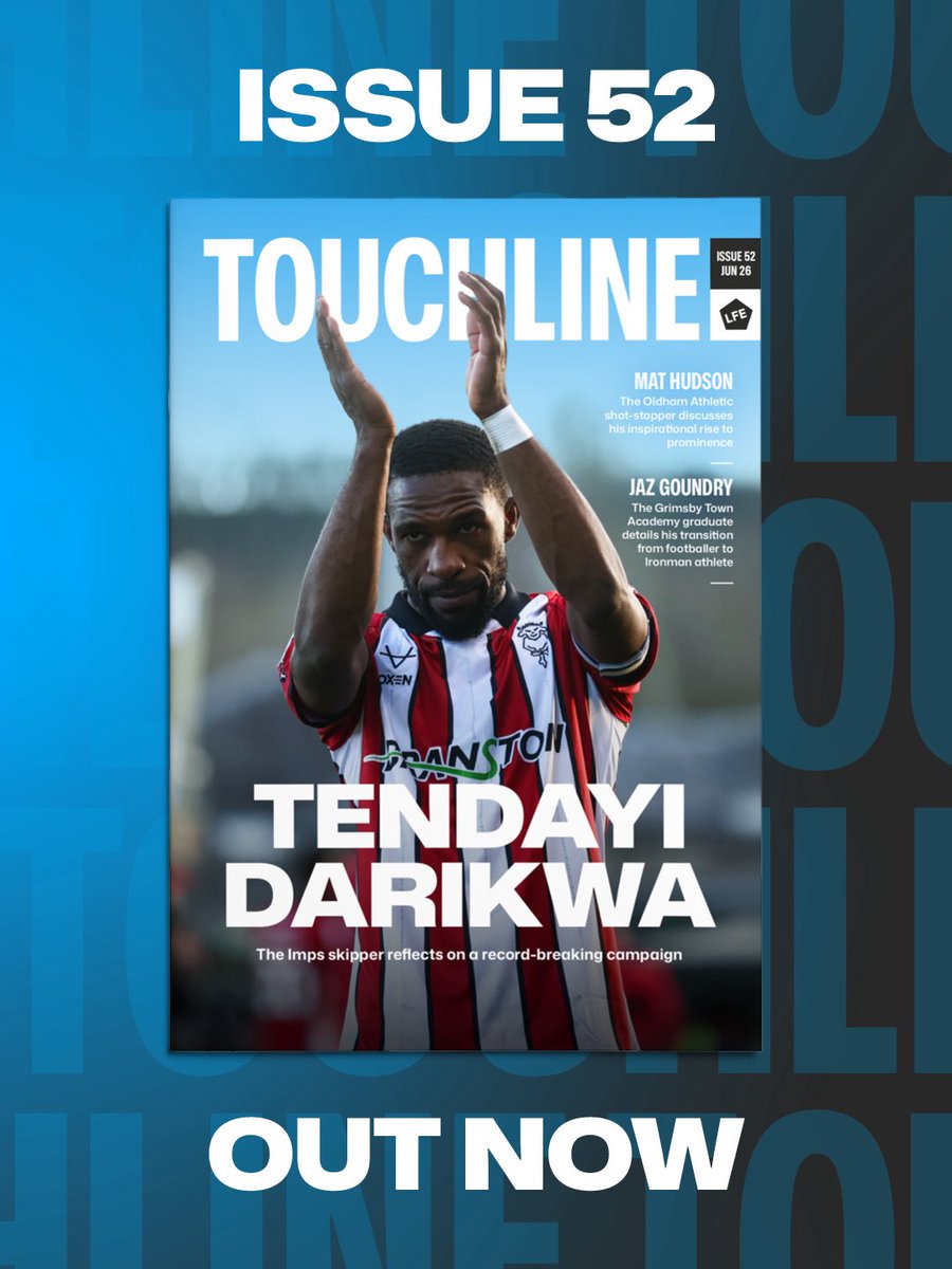 LFEonline's tweet photo. 𝗥𝗘𝗠𝗜𝗡𝗗𝗘𝗥: 𝗧𝗢𝗨𝗖𝗛𝗟𝗜𝗡𝗘 𝗜𝗦𝗦𝗨𝗘 𝟱𝟮 𝗢𝗨𝗧 𝗡𝗢𝗪 🚨

📖 The latest edition of LFE Touchline was released recently!

Inside issue 52 ⬇️

🏆 Lincoln City skipper Tendayi Darikwa reflects on a record-breaking campaign with the Imps

🧤 Oldham Athletic shot-stopper Mat Hudson discusses his inspirational rise to prominence

💪 Grimsby Town Academy graduate Jaz Goundry details his transition from footballer to Ironman athlete

Plus, all the usual features, including academy league round-ups, debutants, and much more!

Download the magazine now by heading to the link below ⬇️

https://t.co/BgWt2E84zO ↩️

#LFETouchline