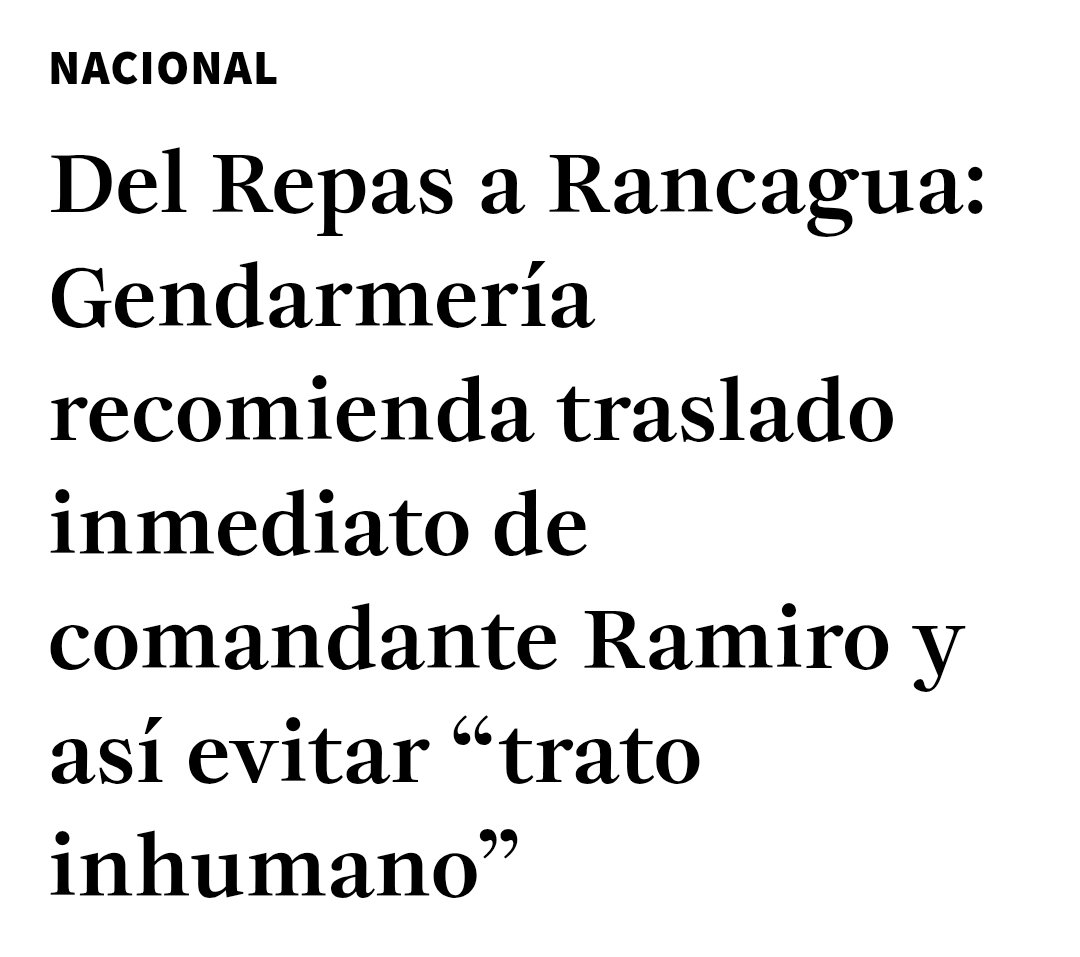 paulacabezas56's tweet photo. 🔴 DERECHOS HUMANOS:

PRINCIPIO UNIVERSAL O PRIVILEGIO SELECTIVO❓

Hoy vemos cómo Gendarmería advierte que mantener a Mauricio Hernández Norambuena en determinadas condiciones podría constituir un TRATO INHUMANO y recomienda medidas especiales en consideración a su edad y estado de salud.

PREGUNTA INEVITABLE:

Estamos hablando de un condenado por delitos gravísimos, de un asesino confeso respecto de hechos que costaron vidas humanas, sin embargo, para este ASESINO CONFESO se activan informes, recomendaciones, alertas y consideraciones humanitarias.

POR QUÉ NO VEMOS LA MISMA PREOCUPACIÓN CUANDO SE TRATA DE PRESOS MILITARES OCTOGENARIOS, NONAGENARIOS ENFERMOS, DEPENDIENTES O TERMINALES❓

POR QUÉ NO EXISTE LA MISMA URGENCIA ❓

POR QUÉ NO EXISTE LA MISMA SENSIBILIDAD❓

POR QUÉ NO EXISTE LA MISMA VOLUNTAD❓

MUCHOS DE ELLOS HAN SOSTENIDO DURANTE AÑOS SU INOCENCIA y AHÍ ESTÁN.

MUCHOS HAN SIDO CONDENADOS EN PROCESOS QUE SUS DEFENSORES Y FAMILIAS CONSIDERAN PROFUNDAMENTE INJUSTOS y
SIN EMBARGO, SIGUEN MURIENDO SIN PIEDAD EN PRISIÓN MIENTRAS LAS PETICIONES HUMANITARIAS SON RECHAZADAS UNA Y OTRA VEZ.

SI EL ESTADO TIENE EL DEBER DE EVITAR UN TRATO INHUMANO, ENTONCES ESE DEBER DEBE ALCANZAR A TODOS, SIN DISTINCIÓN, SIN PREFERENCIAS,
SIN COLOR POLÍTICO.

LA JUSTICIA VERDADERA
CONSISTE EN APLICAR LOS MISMOS PRINCIPIOS A TODOS LOS SERES HUMANOS POR IGUAL y eso en CHILE , NO OCURRE‼️

@PJudicialChile @GobiernodeChile

#PresosMilitaresChile
#DDHH #derechoshumanos