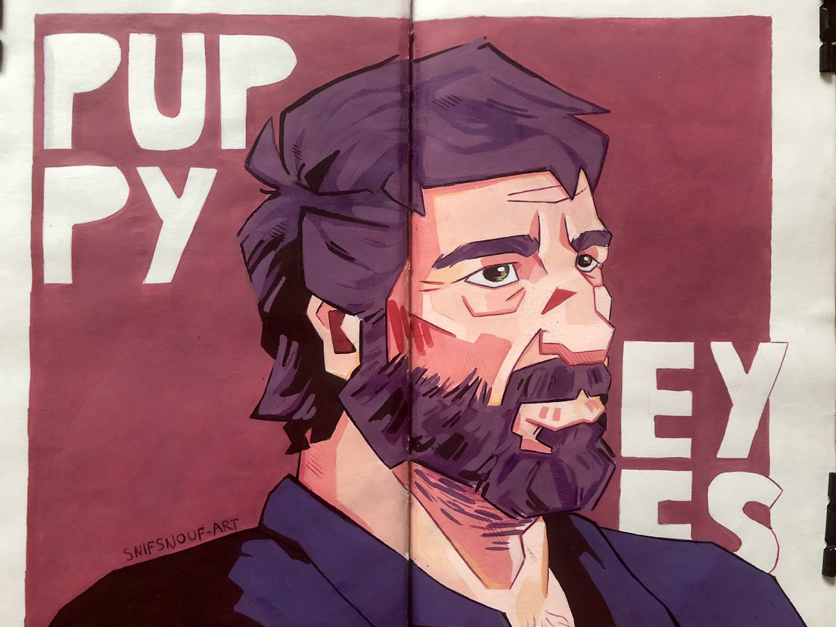 Snifsnouf_art's tweet photo. I decided to represent one of my favorite features from Joel. 
His puppy eyes 🥹✨ 

#joelmiller #TheLastOfUs https://t.co/KGX0FeCzxj