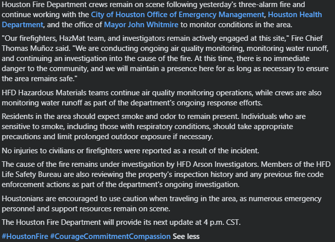 Houston Fire Dept tweet media