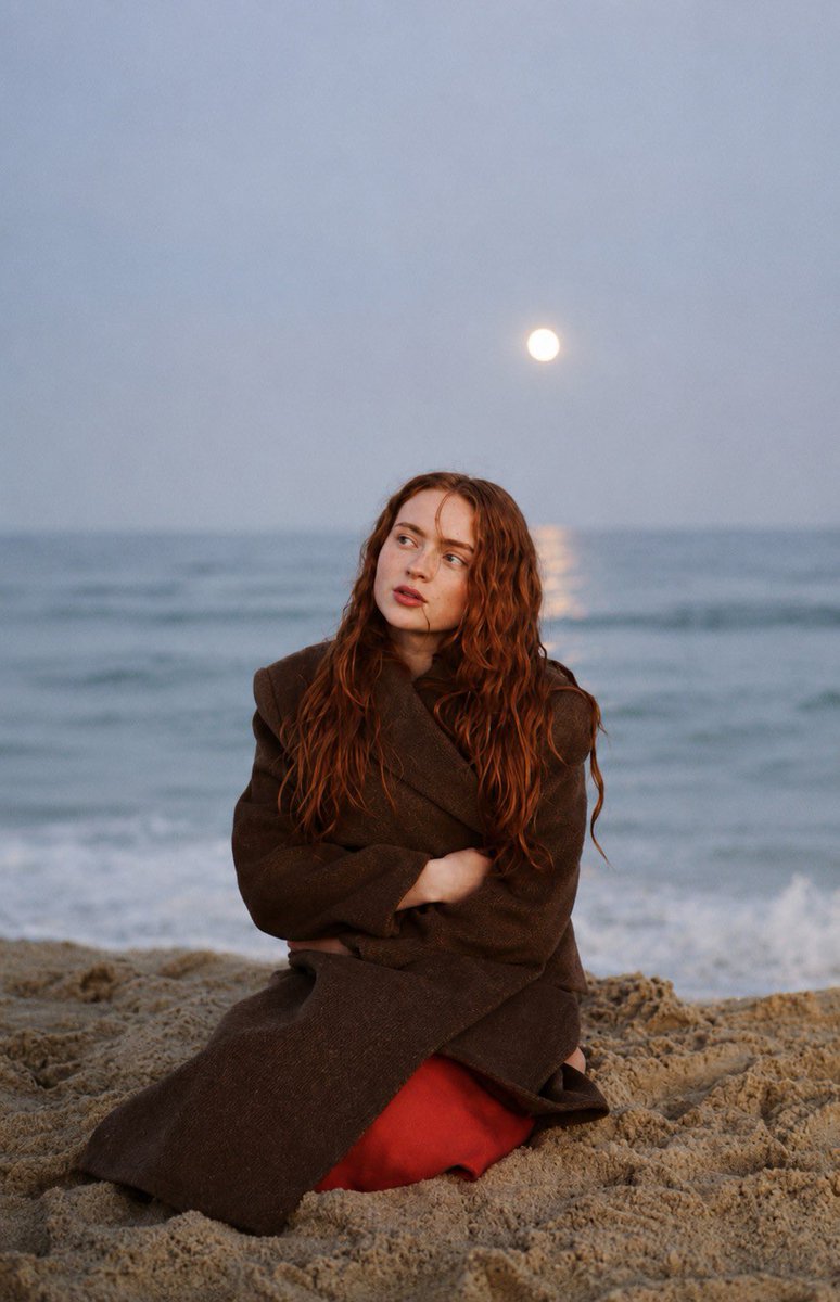 allstadoms's tweet photo. Every Sadie Sink photoshoot somehow feels like a coming of age film.  Every frame hits. Indescribable beautiness. https://t.co/VV7GCJUlp4