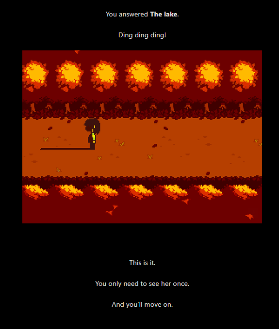 SoupedGun's tweet photo. The Lake. The lake... 

The lake.

Water.

#DELTARUNE https://t.co/HXYwE1AXIT