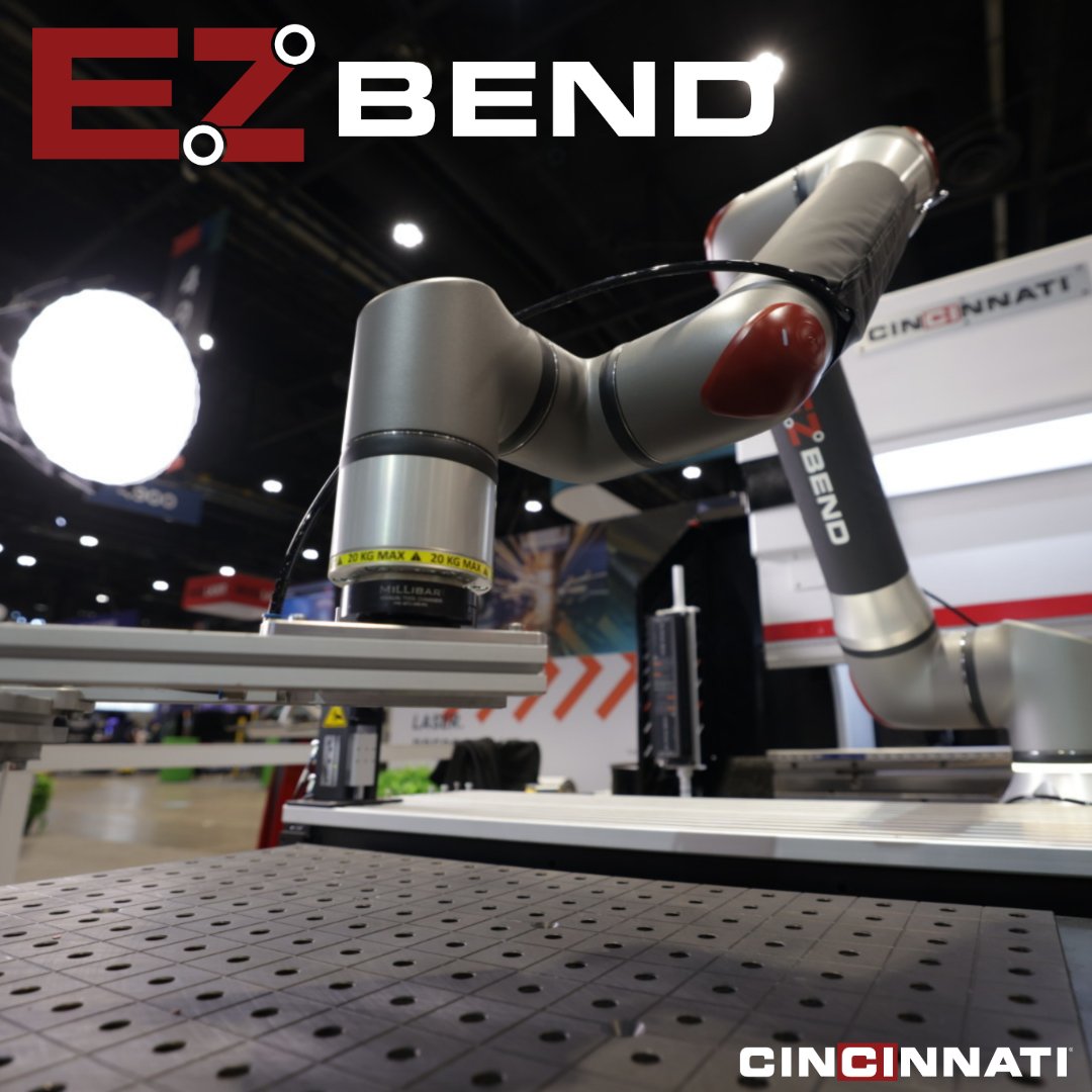 CINCINNATI_INC's tweet photo. Say goodbye to complicated setups and hello to a simplified and hassle-free bending experience with EZ Bend.

Want to see how the EZ Bend stacks up against the competition? Visit our website to find out more and speak to a sales engineer: https://t.co/bdNv5oSMyG

#OwnItCI #Automation #PressBrake