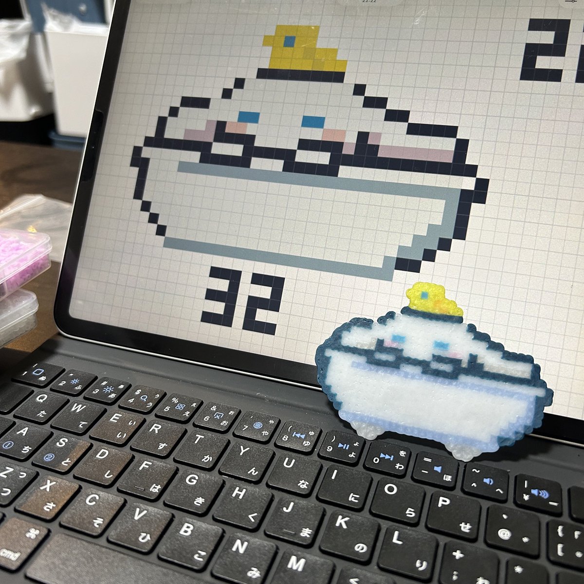 Jup_47's tweet photo. アイロンビーズ、かわいいですねぇ https://t.co/NwEJifqaQd