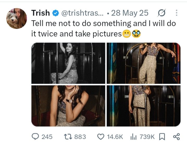 itsscp's tweet photo. @trishtrashers வரே வாவ்..... @TVKWarriorsHQ pls understand this..... https://t.co/3wRkQunBKW