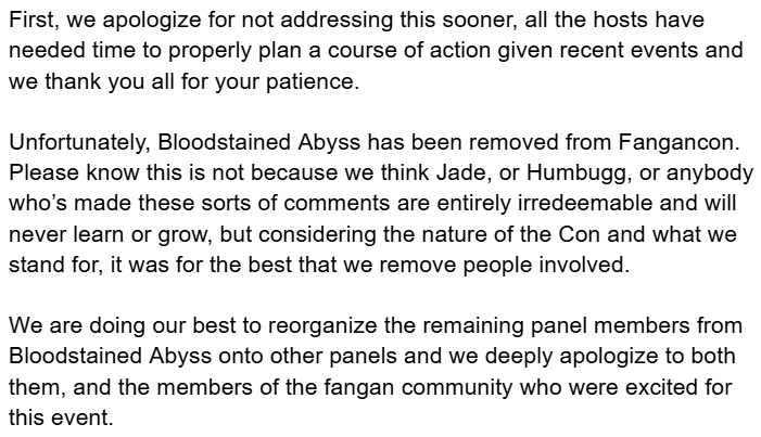 FanganronpaNews's tweet photo. Please read below and do not send harassment to any party involved. We all have a right to be angry, but lashing out will do more harm than good. https://t.co/EYAZpyPUvH