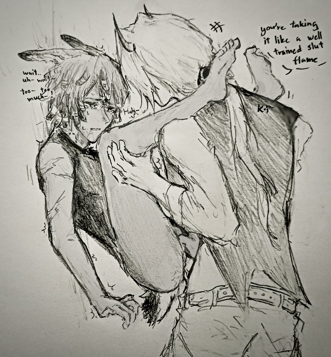 Koibutfreaky's tweet photo. 😈🔥 | wemmfrags based off that one fic.. https://t.co/YofHXP9g9Q