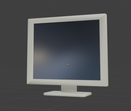 yayayagi3's tweet photo. 古めのモニターができた！なんか白くて正方形に近い形のイメージ
#blender #blender初心者 https://t.co/7RTWjRkmsD