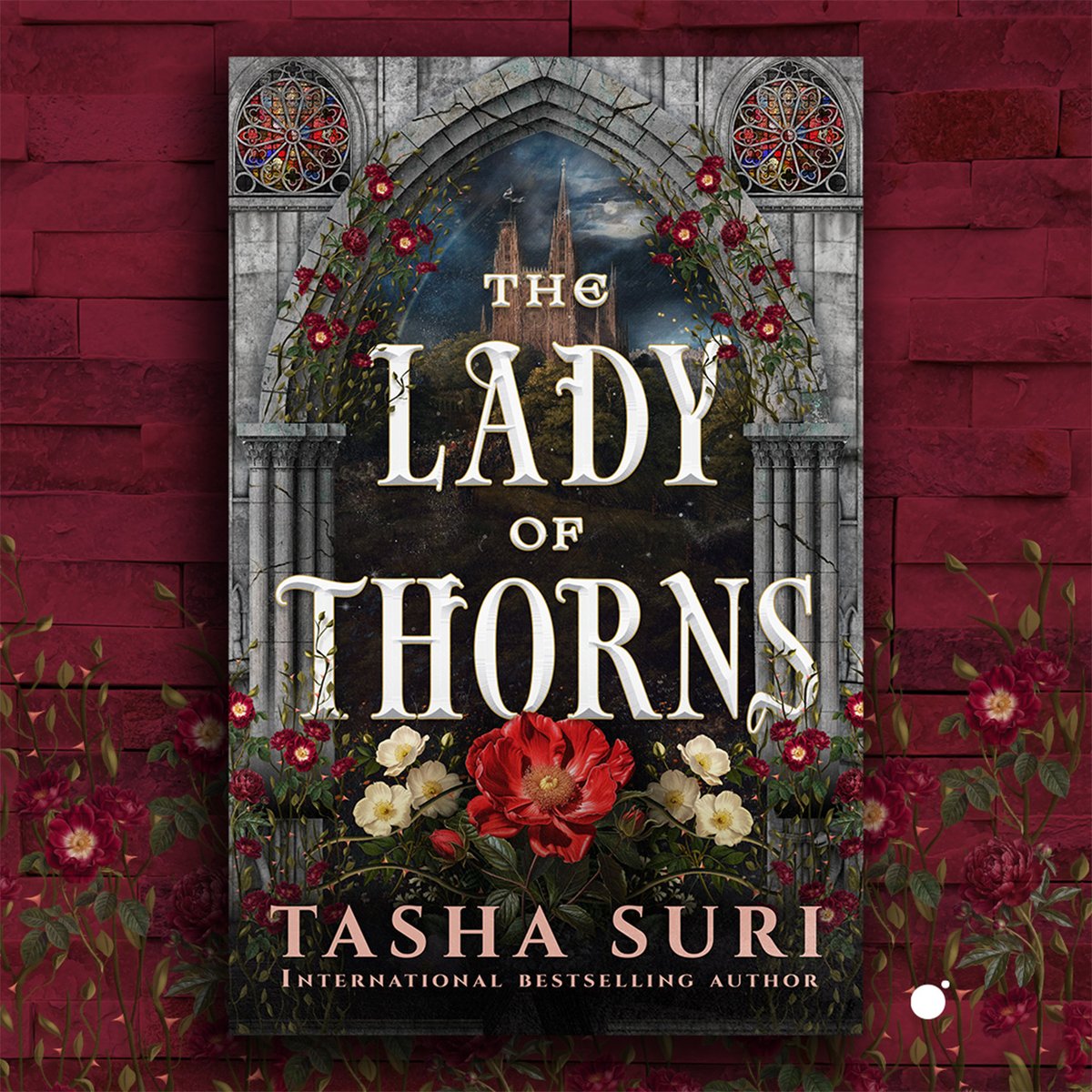 orbitbooks's tweet photo. Cover launch! A condemned woman must earn her freedom by destroying the evil sorceress hidden in the cursed city of Moonscarrow. THE LADY OF THORNS, the new gothic romantasy tale by @tashadrinkstea, is available April 2027.

Design by @VonBrooklyn https://t.co/5yrn8qPehA