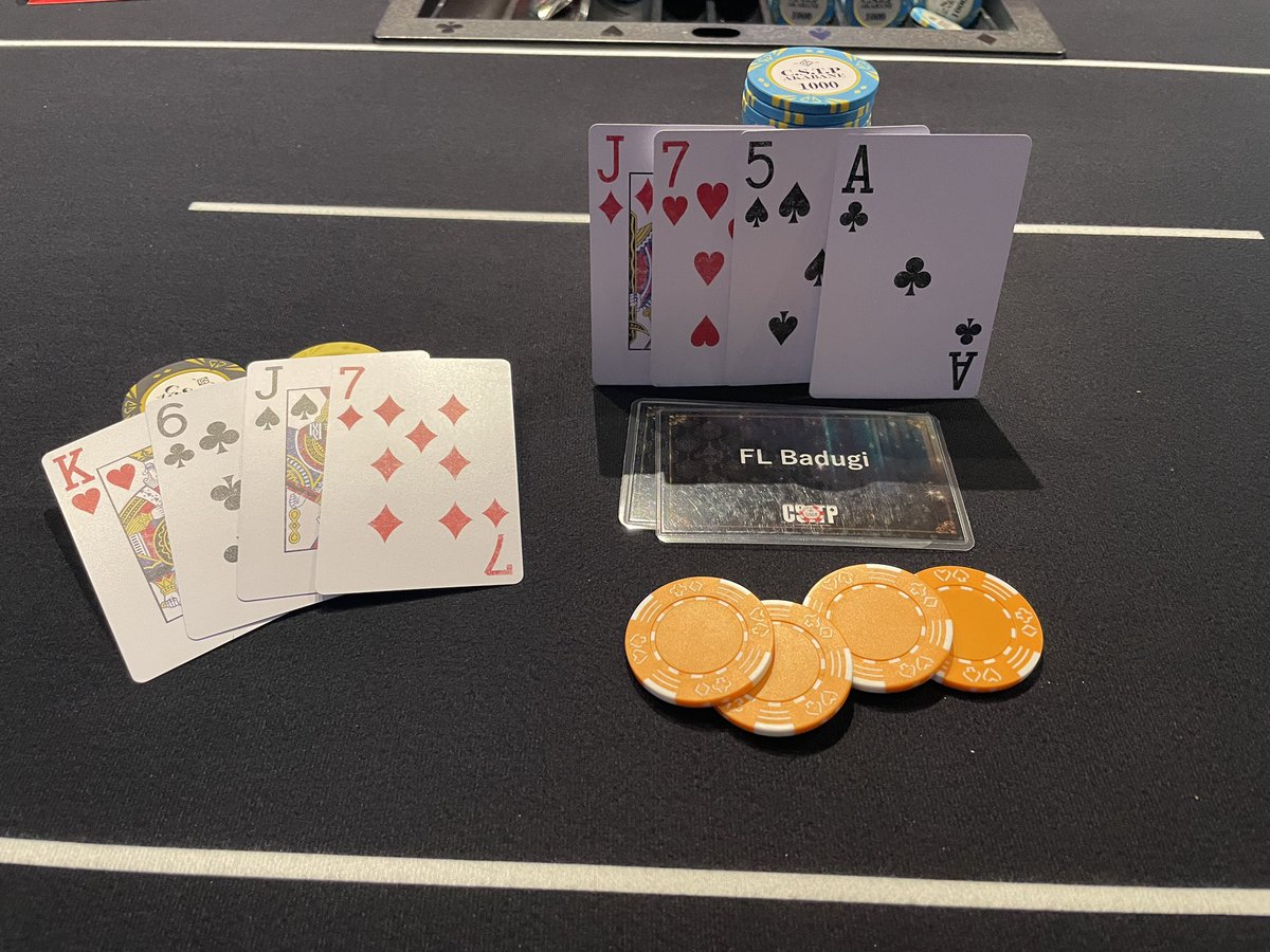 CSTP_AKABANE's tweet photo. 【Staff PD Bounty】
2-7TD&Badugi
終結！🎯🃏

スタッフがプレイングディーラー（PD）として参戦し、首を狙い合う白熱のバウンティトーナメント！

見事このヒリつくような読み合いとバウンティ争奪戦を制したのはこちらの皆様です！

🥇優勝：瀬み様
🥈準優勝：まさぁーしー様

そして、見事スタッフを仕留めた凄腕ハンターはこちら！
🎯バウンティ獲得：しらい様

リミット特有の強烈なプレッシャーの中、的確なドロー判断と見事な戦術運びでした。

おめでとう御座います♪