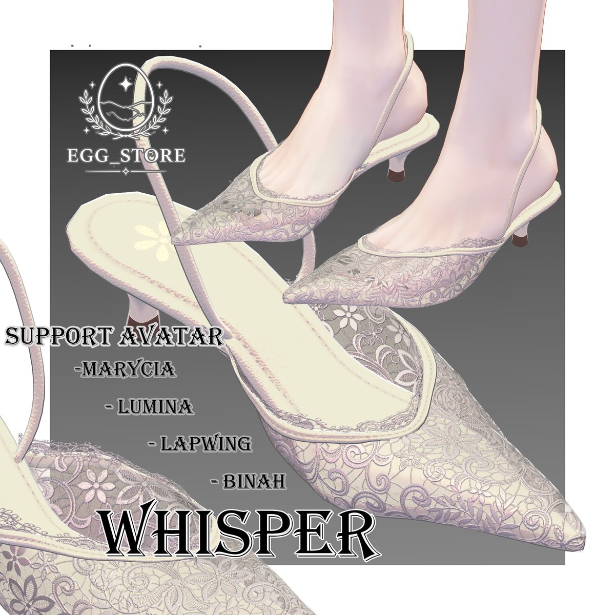 KisaKn_'s tweet photo. #VRChat
#AAAEggstore
 🎊プレゼント企画🎊

🖤発売セール中🖤ローヒール Whisper【MA対応】
📎BOOTHページ [https://t.co/7baXx31Bnw]

発売３日セール中🐱
350>300
650>500

🎉応募条件
RTの中から3名抽選してプレゼントします:⁠-⁠)
+商品ページいいね押すこと

📅応募期間
6月25日夜八時まで https://t.co/Nr2wY18hOx
