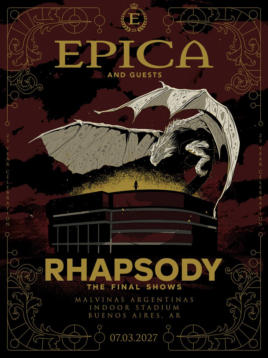 Epica's tweet photo. EPICA will present an expanded 25th-anniversary production and will be joined on stage by several special guests. While their identities remain under wraps for now, fans can look forward to exciting announcements in the next months, and an epic production. https://t.co/Ay5Za3WYw9